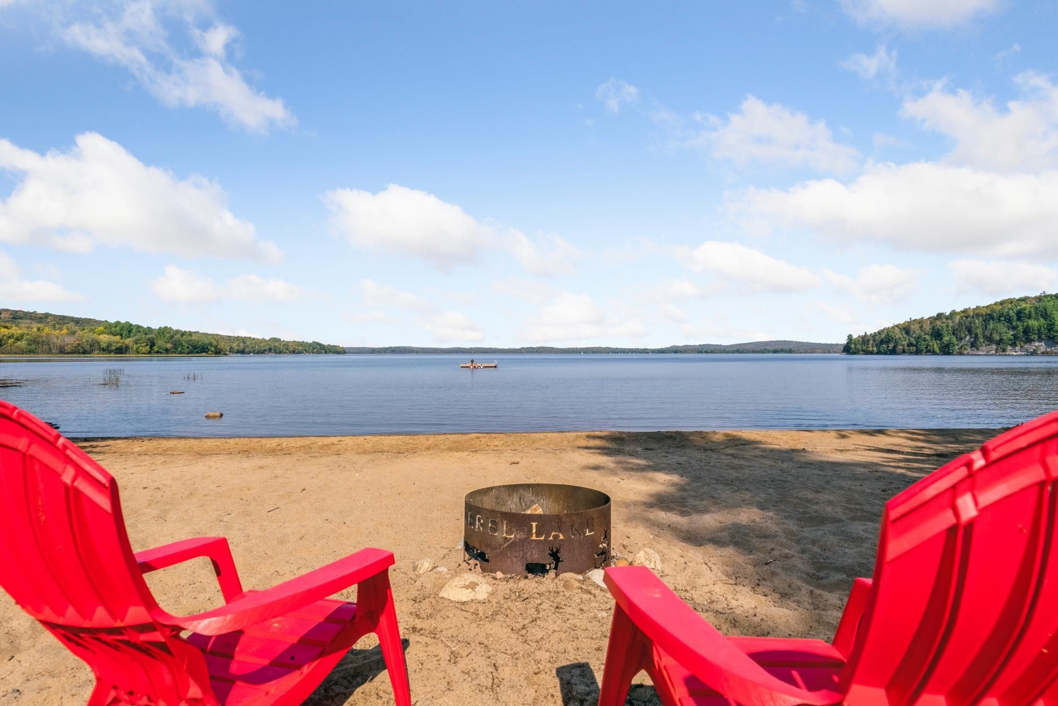 Private sandy beach